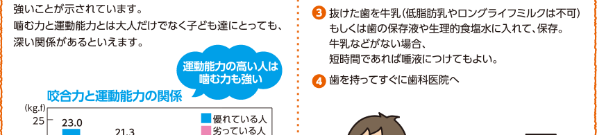 運動能力が高い小学生は噛む力も強い！